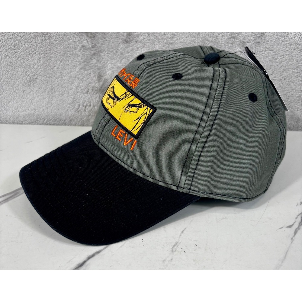 Attack on Titan Hat Levi‎ Ackerman OS Grey Black NEW Anime Final Season Cap